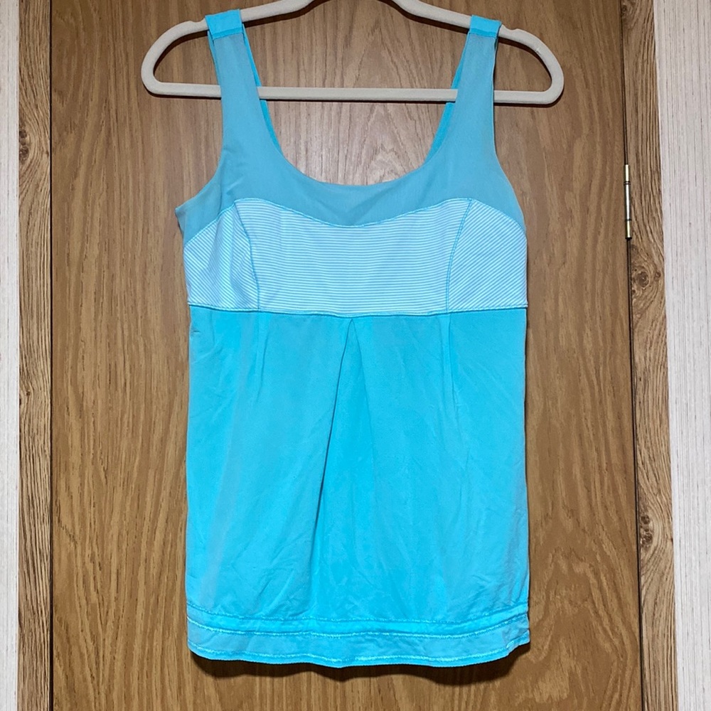 lululemon athletica Aqua Blue Tank Top
